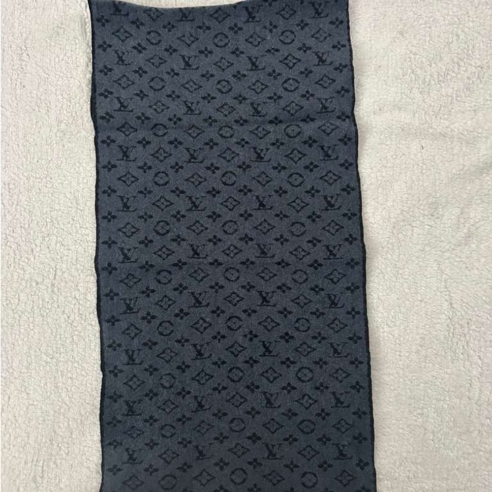 Louis Vuitton Dark Gray Monogram Pencil Skirt